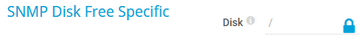 SNMP Disk Free Specific SNMP Disk Free Specific